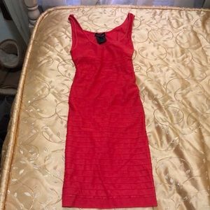EUC bodycon Bebe red mini dress